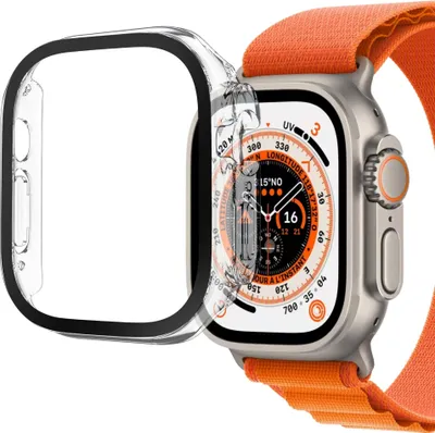 Produktbild von Hülle für Apple Watch ULTRA 49 mm - Transparent Hartschutz Displayschutzfolie Phonillico®