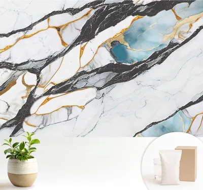 Obrázek produktu pro Samolepicí fototapeta – 104 x 70 cm – tapeta – nástěnná tapeta – nástěnné obrazy – samolepicí fólie – dekorativní fólie – tapetová fólie – stěna – dekorace – obývací pokoj – elegantní mramor