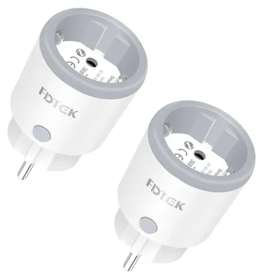 Productafbeelding van Zigbee 3.0 Smart Plug met Stroommeting en Timer, 16A Smart Plug met Afstandsbediening en Energieverbruiksmonitor, Compatibel met Alexa en, 2 Stuks