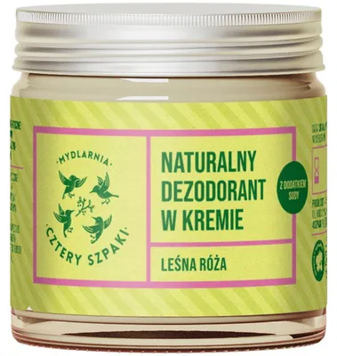 Produktbild von CZTERY SZPAKI – Natürliche Deodorantcreme Waldrose mit Soda, 60 ml