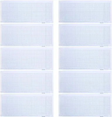 Productafbeelding van Breimachine Punch Cards - Perforatiekaarten Breien - Patronen Breien - Speciaal Ontworpen - 10 Stuks - Wit