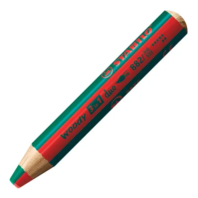 Immagine prodotto di STABILO 882/310-533 STABILO penna multi-talento woody 3 in 1 duo, rosso/verde scuro