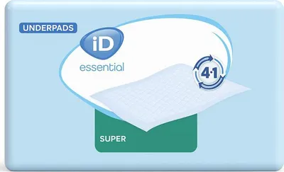 Image de ID Essential Underpads Super 60 x 90 cm - 1 paquet de 30 protections
