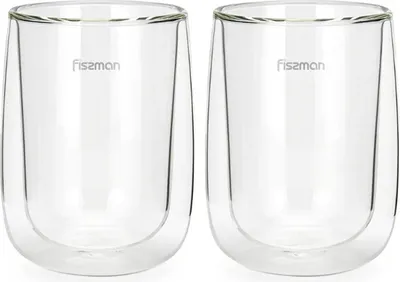 Immagine prodotto di Set di 2 bicchieri Fissman-Bonbon, vetro borosilicato, 8x11 cm, 350 ml, trasparente
