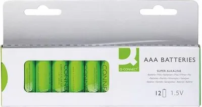 Zdjęcie produktu dla Baterie alkaliczne Q-C - 1,5 V, LR03, typ AAA, 12 szt