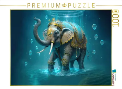 Produktbild von CALVENDO Puzzle Elefant | 1000 Teile Lege-Größe 64x48cm Foto-Puzzle für glückliche Stunden