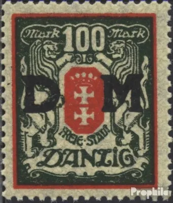 Produktbild von Briefmarken Danzig 1922 Mi D34Y postfrisch Dienstmarke