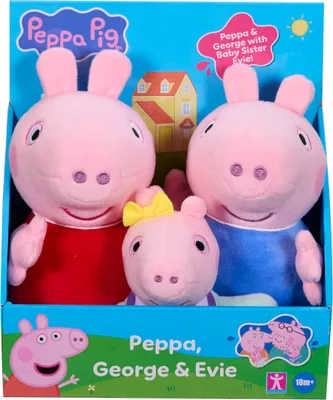Produktbild von Chillfactor Peppa Pig Kuschelset - Peppa, George und Evie 3er-Pack Spielzeug
