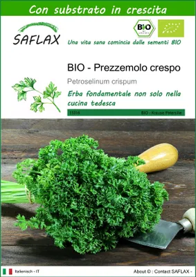 Immagine prodotto di SAFLAX -- Prezzemolo crespo - 800 semi - Con substrato - Petroselinum