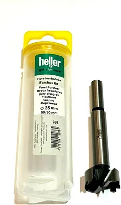 Produktbild von Heller Forstnerbohrer Durchmesser 25,0mm Arbeitslänge 50mm Gesamtlänge 90mm - 12036