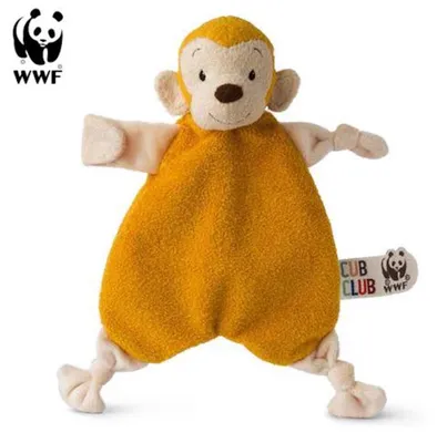 Image de Cub Club - Doudou Mago le singe (jaune, 30cm) pour les petits enfants Singe doudou