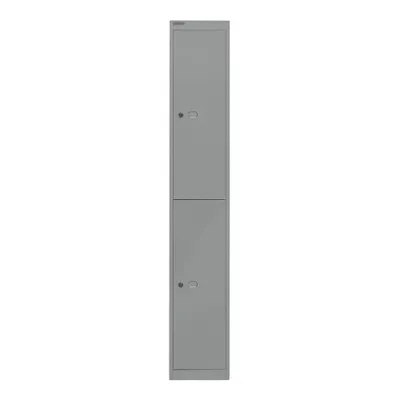 Image de BISLEY Vestiaire Office, 2 casiers, argenté