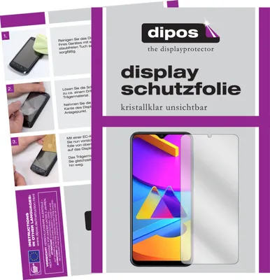 A collage of images showing the installation of a screen protector on a smartphone, along with marketing material and a product image.