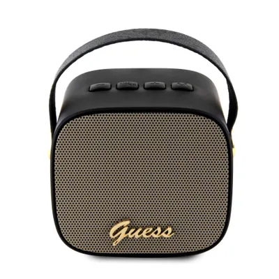 Zdjęcie produktu dla Guess Głośnik Bluetooth Guwsb2P4Smk Speaker Mini Czarny/Black 4G Leather Script Logo With Strap