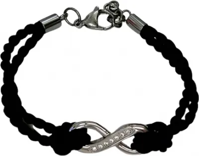 Produktbild von CEM ST8-118 4-202522-011 Armband Edelstahl mit Kordel schwarz