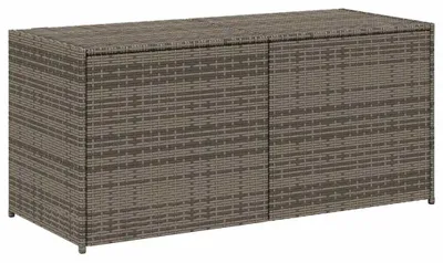 Produktbild von vidaXL Gartentruhe Grau 283L Poly Rattan
