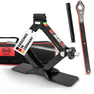 Obrázek produktu pro HEYNER® Sada hydraulických zvedáků s nůžkovým mechanismem, nosnost 1,5 t, vhodná pro vozy BMW, certifikována organizací