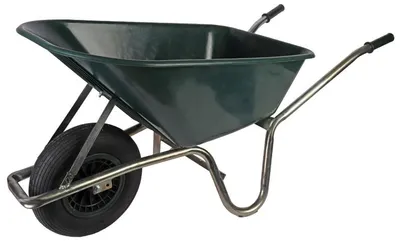 Productafbeelding van Kruiwagen 100 liter groen metaal TalenTools