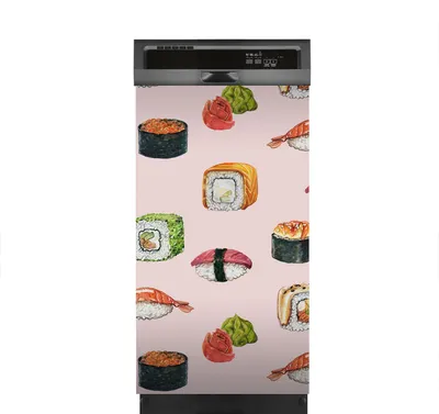 Produktbild von Aufkleber sticker 45x80 cm Dekorative folie Spülmaschine - Sushi-Rollen