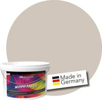 Produktbild von WALLCOVER Wandfarbe Braun Kaffee Creme Hochdeckend Klasse 1 Matt 5L für 40 m²