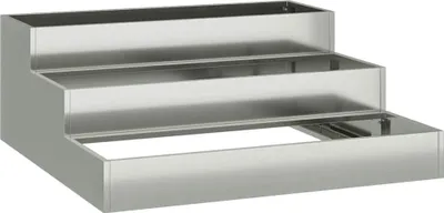 Immagine prodotto di vidaXL Fioriera da giardino Argento 90 x 90 x 35 cm Acciaio zincato