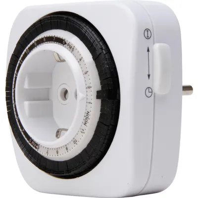 Produktbild von KOPP Tageszeitschaltuhr kompakt, mechanisch weiß 195202078
