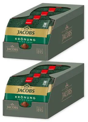 Produktbild von JACOBS Pads Crema Classic 180 Getränke - 10x18 Kaffeepads Senseo kompatibel