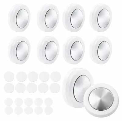 10er Set Magnetische Fernbedienungshalter, selbstklebend, Weiß