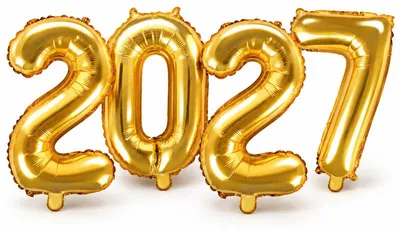 Produktbild von Folienballon 2027 gold Silvester