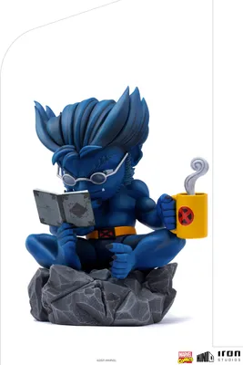 Produktbild von Marvel Comics Mini Co. Deluxe PVC Figur Beast (X-Men) 14 cm
