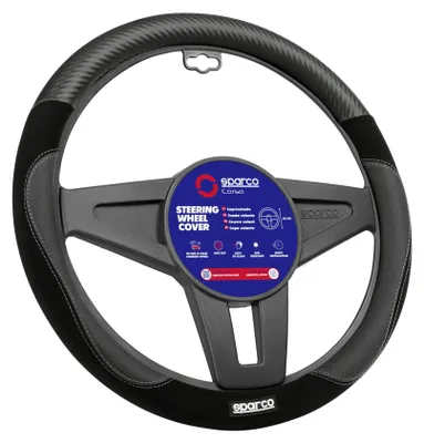 Image de SPARCO SPCS122BK Housse de volant Ø37-38cm noir Housse de volant