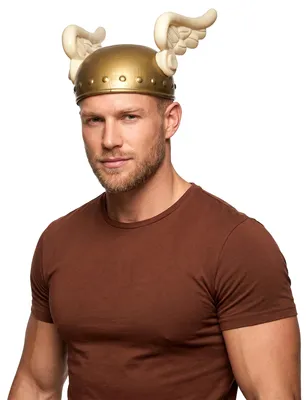 Produktbild von Gallier-Helm Flügelhelm gold-beige - Einheitsgröße, KI-generiertes Bild