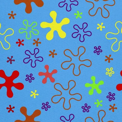 Immagine prodotto di OUTDOOR DEKOSTOFFE OXFORD - Spruzzi colorati su sfondo blu