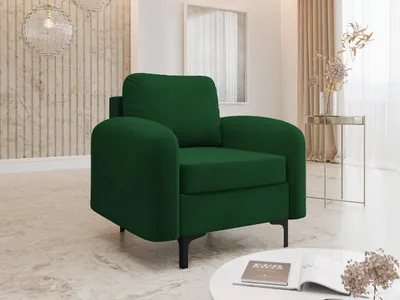 Produktbild von MIRJAN24 Sessel Venice, Polstersessel mit Metallfüße, Kissen mit Reißverschluss, Relaxsessel, Wohnzimmer Kollektion (Farbe: Manila 35)