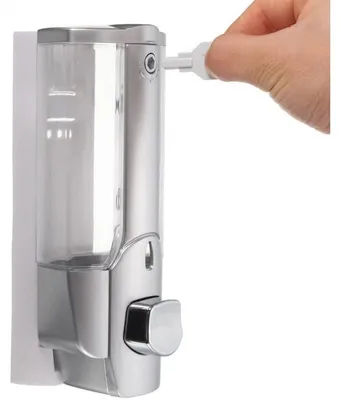 Produktbild von Seifenspender, Silber, Wandmontage, 350ml