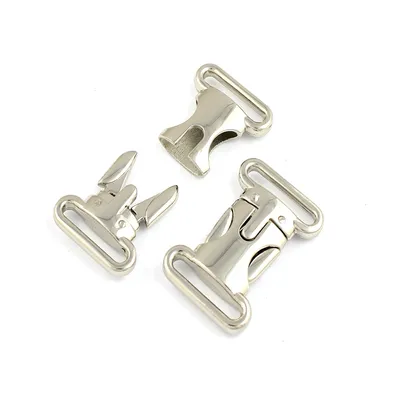 Produktbild von Steckschnalle 20mm grade vernickelt Steckverschluss Schnalle