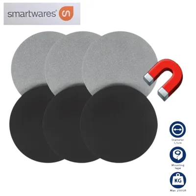 Produktbild von 3er Set Smartwares Magnetbefestigungsset für Rauchwarnmelder , Magnethalter