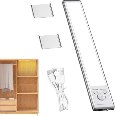 Zdjęcie produktu dla Oświetlenie LED - Czujnik ruchu - Oświetlenie do szaf - Montaż magnetyczny - 25 cm - Biały