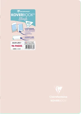Produktbild von Clairefontaine 5x Koverbook Heft A4, 48 Blatt liniert Puderrosa/Minze 971778C