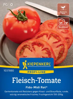 Produktbild von Kiepenkerl Fleisch-Tomatensamen Fido-Midi Rot F1 Solanum lycopersicum 5 Pflanzen