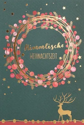 Produktbild von Butzon & Bercker Weihnachtskarte aus Naturpapier mit edler Folienprägung, inkl. Kuvert