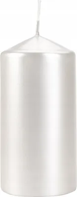 Obrázek produktu pro BISPOL válcová svíčka Aura 38H 12CM SW60/120 WHITE PEARL