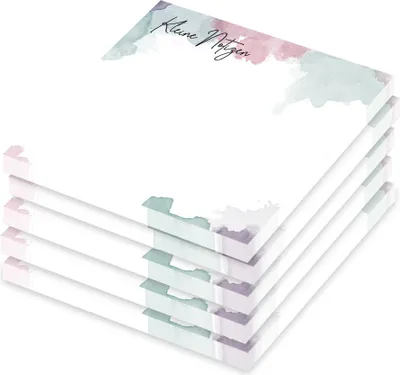 Immagine prodotto di PRICARO note adesive "Acquerello", 100 fogli, 5 pezzi 70 x 70 mm
