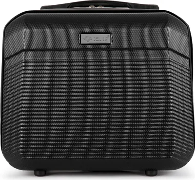 Produktbild von Solier Hartschalen Reisekoffer, Gepäck, Reisekosmetikkoffer, Handgepäck, XS-Koffer 11L schwarz