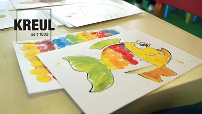 Produktbild von KREUL Fingerfarbe "MUCKI" Farben Spiel Kiste Set