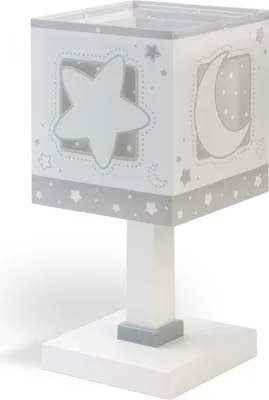 Zdjęcie produktu dla Lampka nocna LED Moonlight - Księżyc i Gwiazdy dla dzieci szara