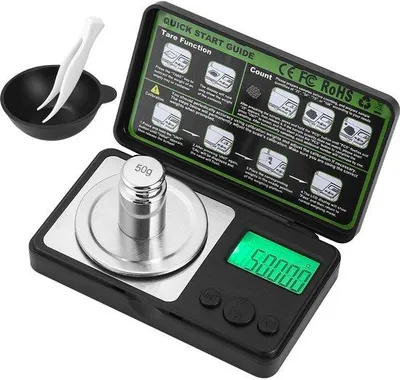 Productafbeelding van Precisieweegschaal 100 g/0,001 g - goudweegschaal - LCD-display - ideaal voor sieraden
