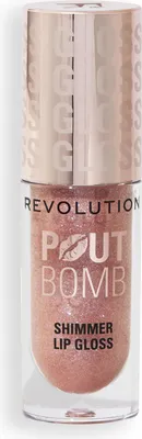 Zdjęcie produktu dla Revolution Błyszczyk do ust Pout Bomb Lip Gloss Glimmer Nude