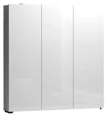 Produktbild von Großer Mehrzweckschrank Madibeng, Multifunktionale Möbel, Schuhschrank, Besenschrank, Italy, 110x19h115 cm, Glänzendes Weiß