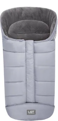 Produktbild von Universeller Winterfußsack für Kinderwagen, wasserdicht und winddicht, Fußsack für Kinderwagen, Grau, geeignet für alle Kinderwagen